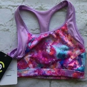 Girls Racerback Longline Sports Bra - C9 Champion Lavender SIZE - S NWT